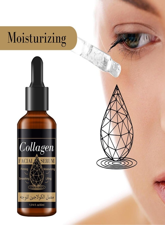 Grospe 2PC Collagen Serum for Face for Women, Collagen Face Essence for Firming Lifting Moisturizing Smoothing, Day-Night Anti-Aging Serum for Wrinkles, Fine Lines and Dryness 1.014 Fl Oz *2 - Image 5